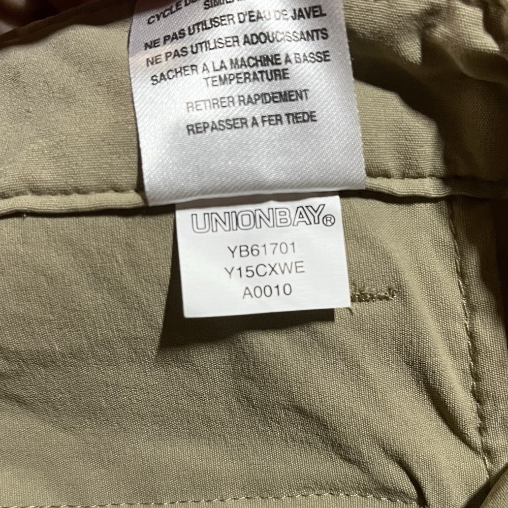 Unionbay UB Tech Pants Mens 32x32 Khaki Classic Chino Cargo Utility Outdors - Picture 9 of 12